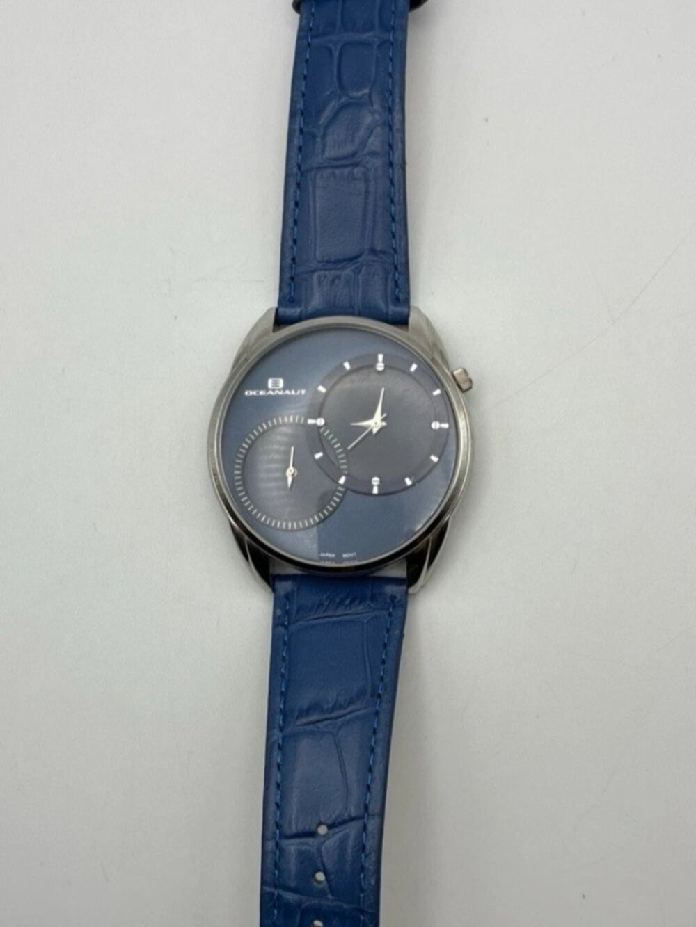 Share Oceanaut Men's OC3354 Sentinal Watch Blue Face and Band, Second Hand 30 me